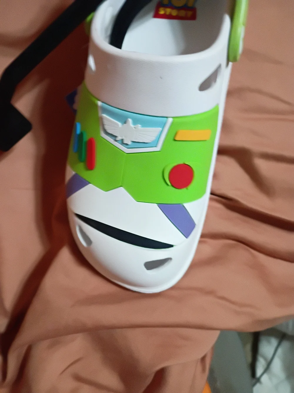 Disney Toy Story Kids' Clogs in White, Green & Brown